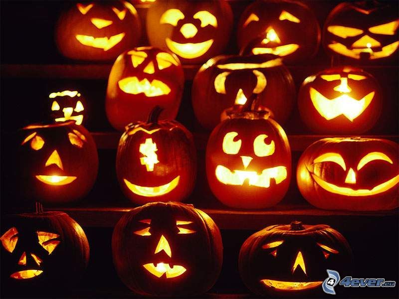 halloweenske tekvice, jack-o'-lantern