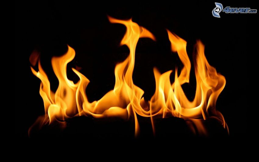oheň, plamene