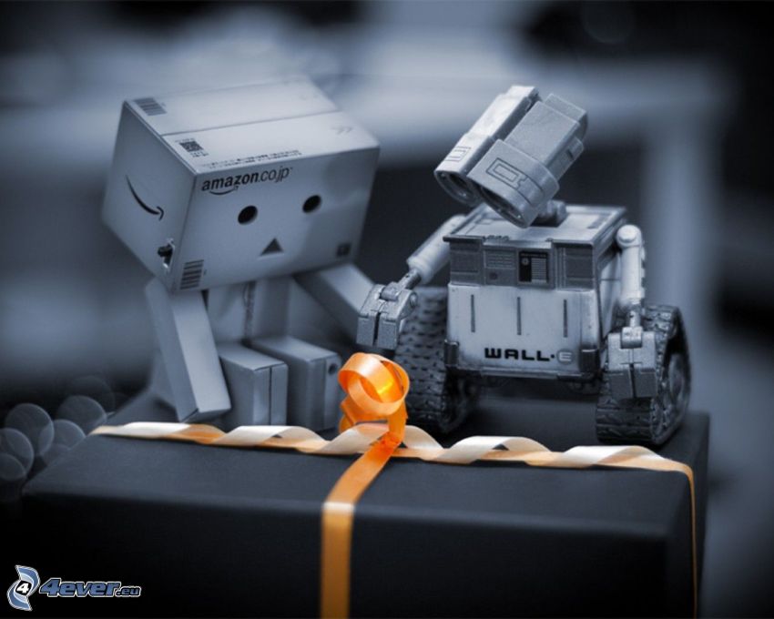 papierový robot, WALL·E, darček