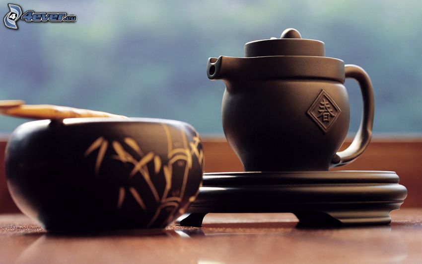 čajník, šálka čaju
