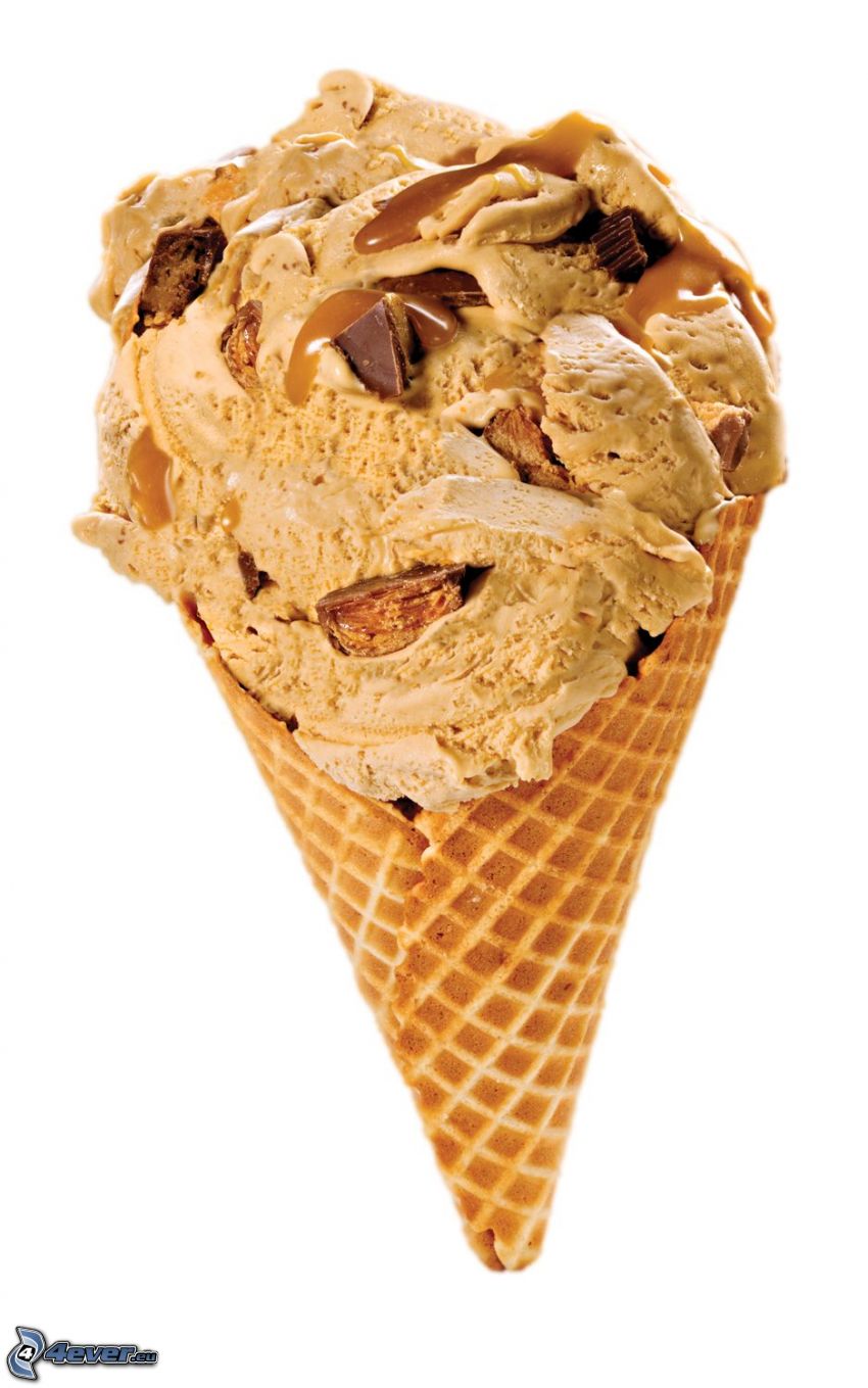 karamelová zmrzlina