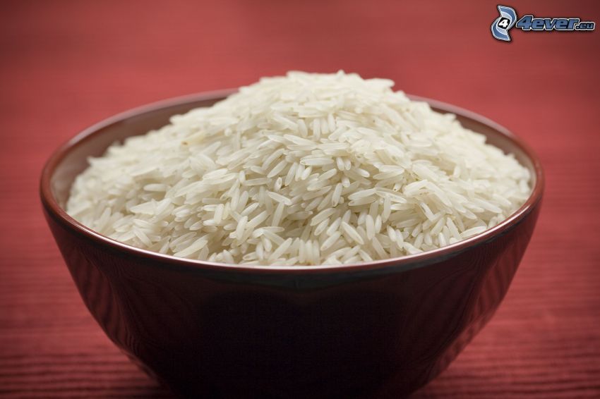 ryža, miska