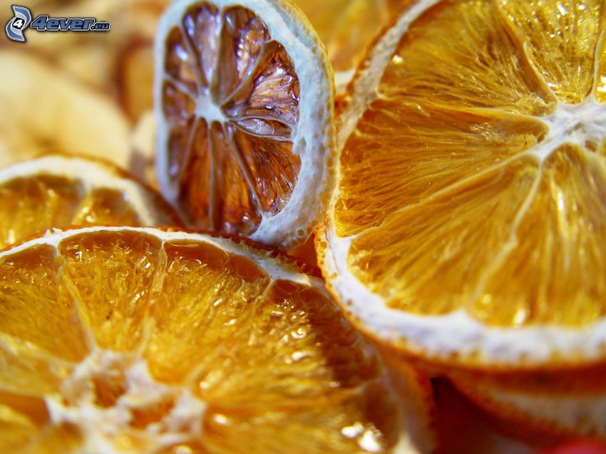 sušené pomaranče