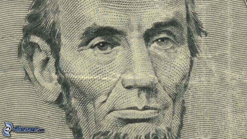 Abraham Lincoln, dolár, bankovka