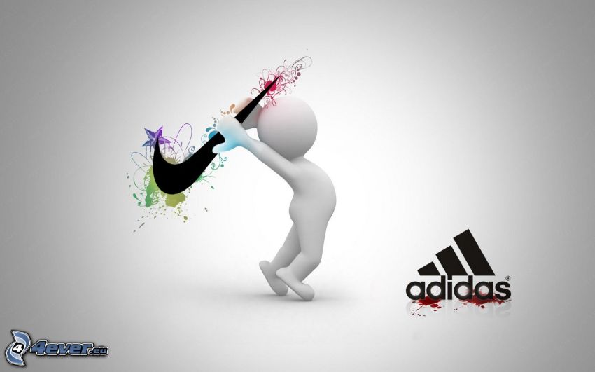 Adidas, Nike, postavička