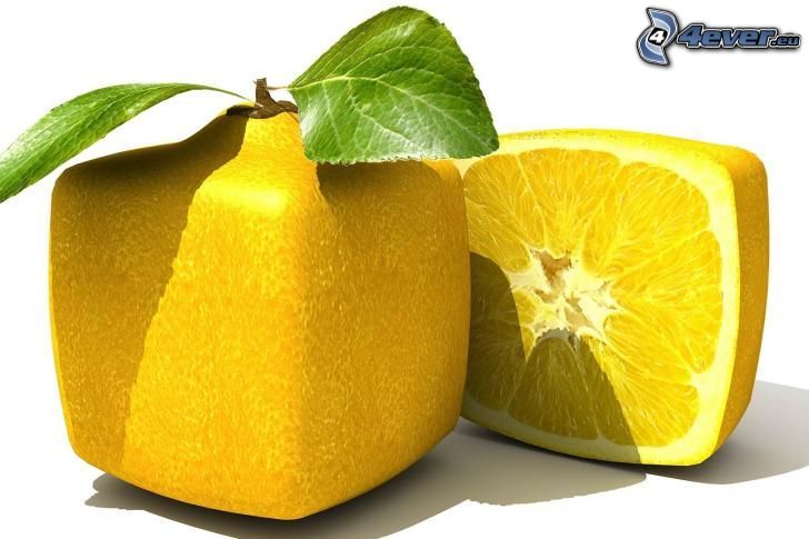 citróny, kocky