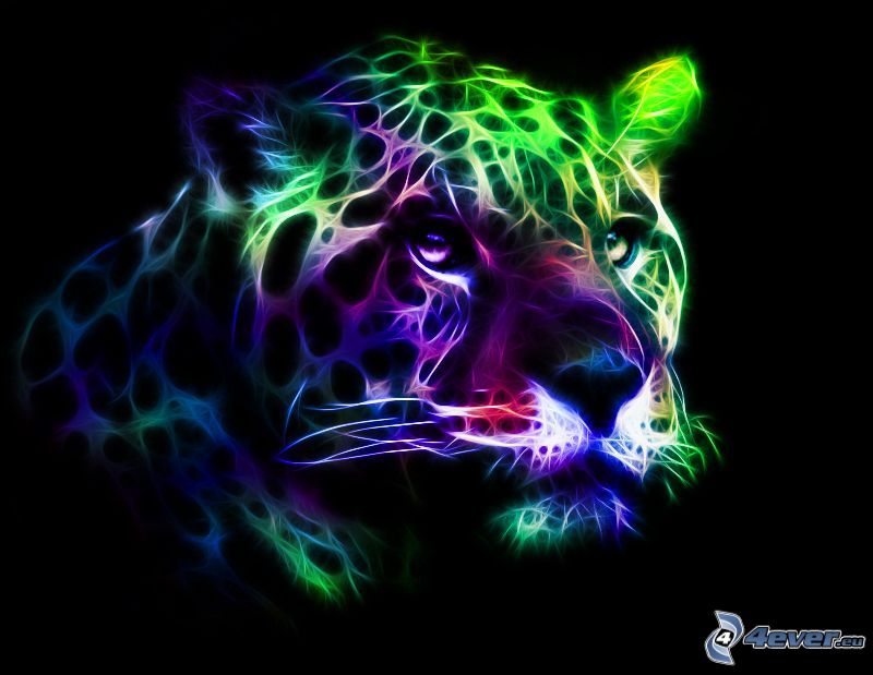 fraktálový leopard