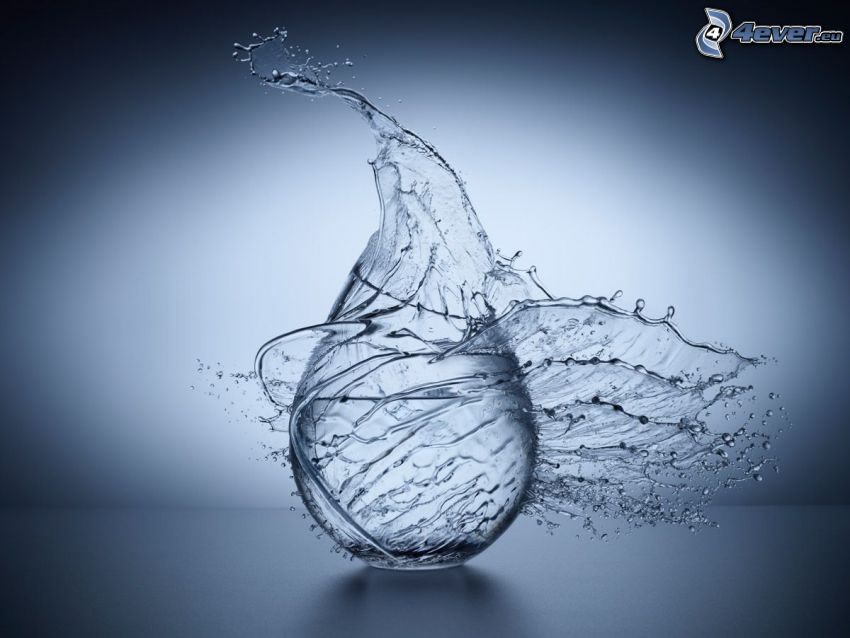 kvapka vody, digital art