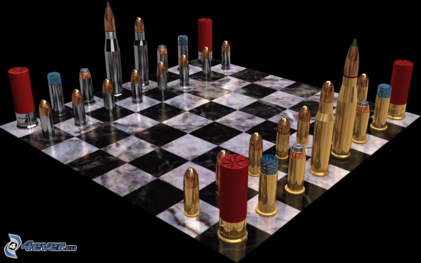 šachovnica, náboje