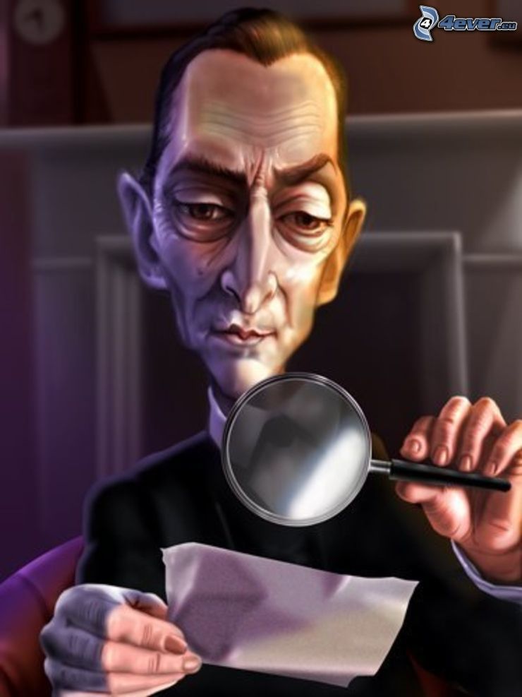Sherlock Holmes, Jeremy Brett, karikatúra