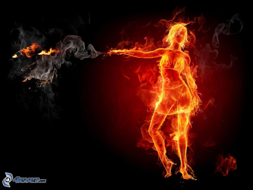 žena z ohňa