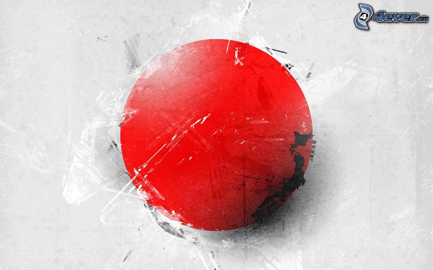 japonská vlajka, machule