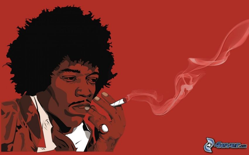 Jimi Hendrix, fajčenie