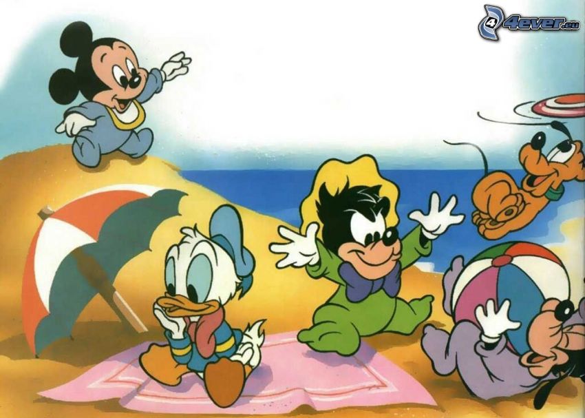 Káčerovci, Mickey Mouse, káčer Donald, Goofy, Pluto, Disney postavičky