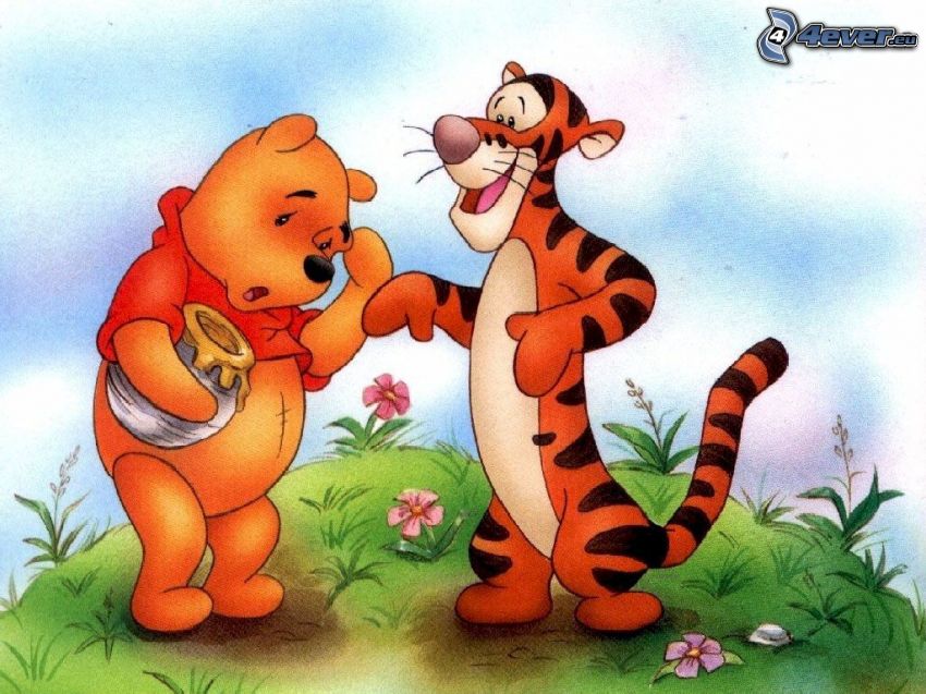 macko Pú a tiger, Winnie the Pooh, med, Disney
