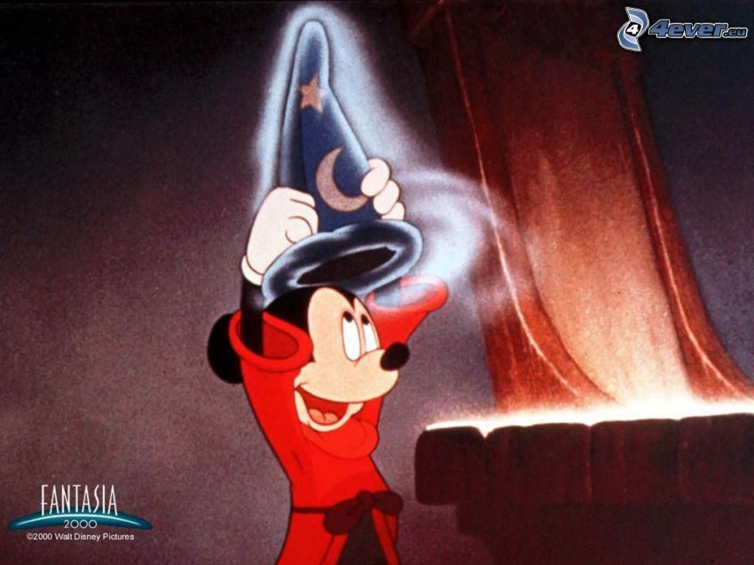 Mickey Mouse, kúzelník