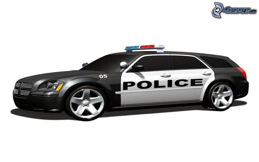policajné auto