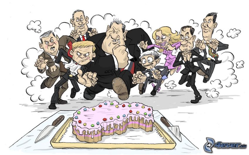 politici, torta, Slovensko