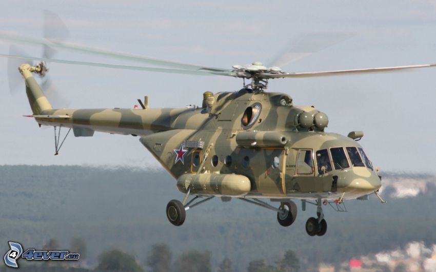 Mil Mi-8, vojenský vrtuľník