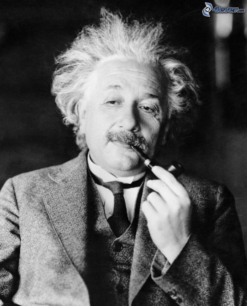 Albert Einstein, fajka