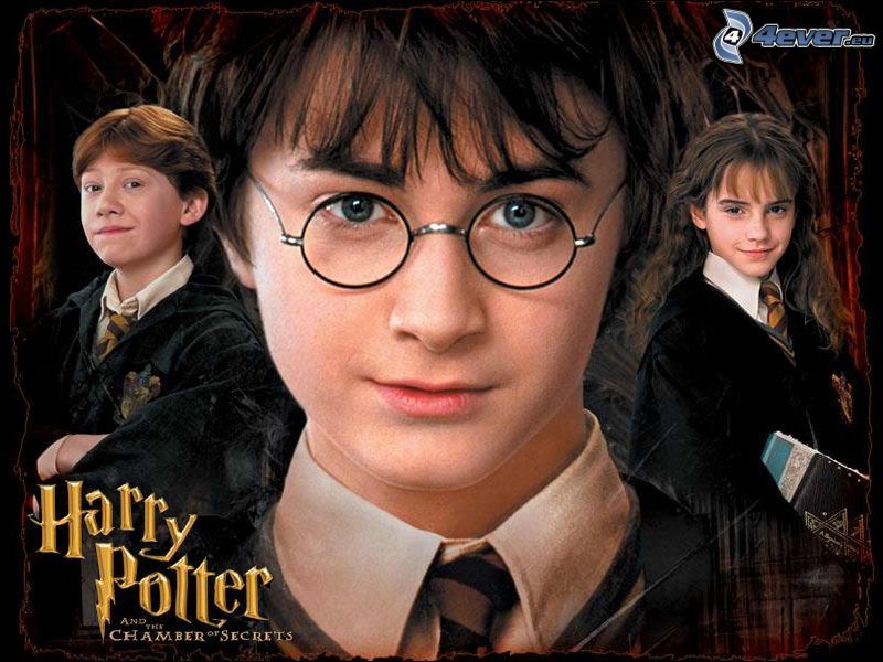 Harry Potter, Daniel Radcliffe, Ron Weasley, Hermiona Grangerová