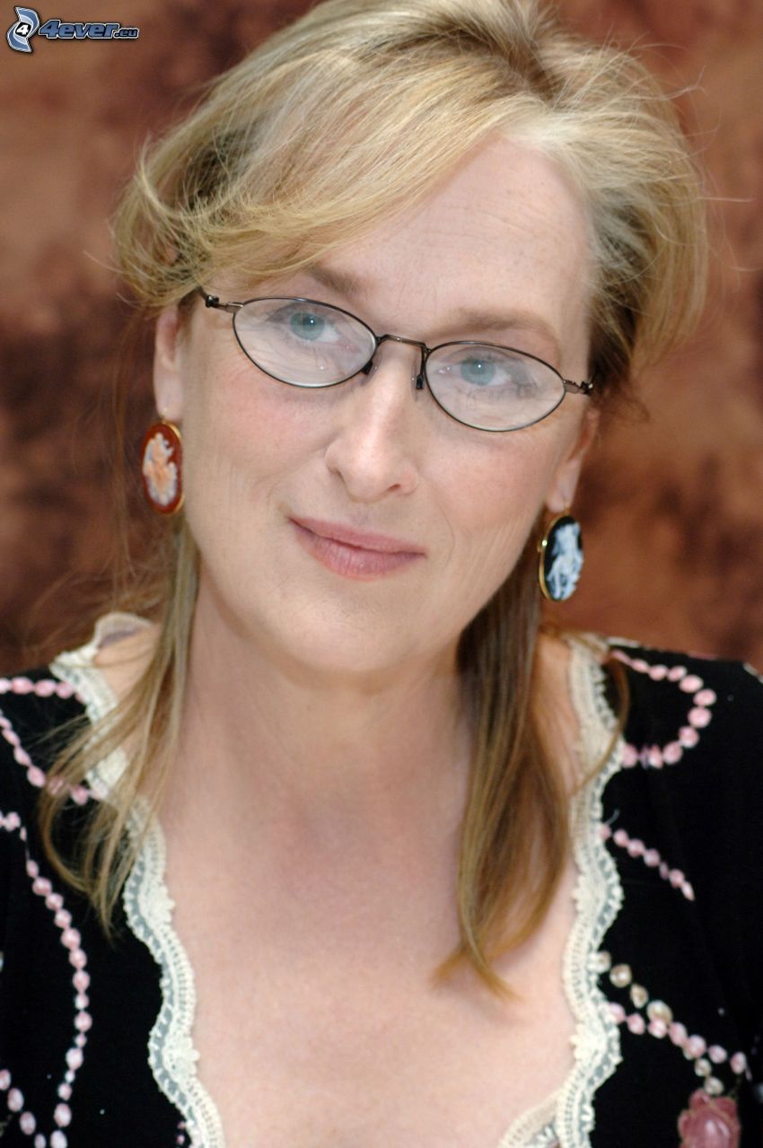 Meryl Streep, žena s okuliarmi