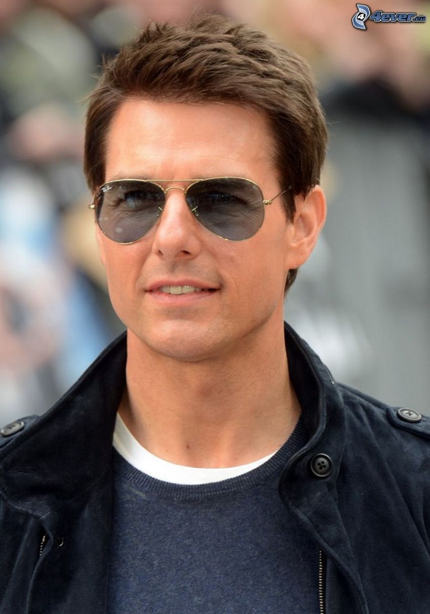 Tom Cruise, muž s okuliarmi, slnečné okuliare
