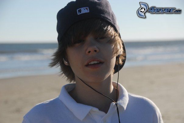 Justin Bieber, pláž