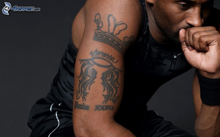 Kobe Bryant, tetovanie na ruke