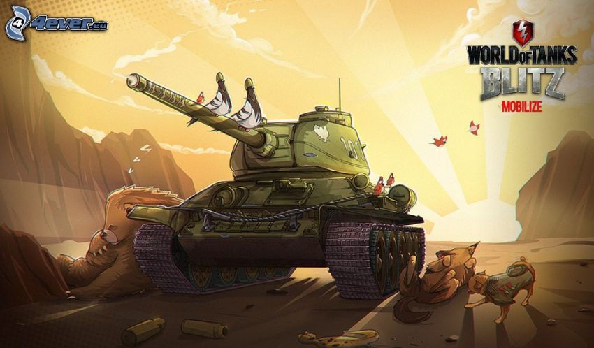 World of Tanks, kreslené