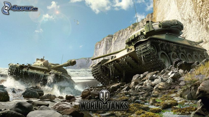 World of Tanks, tanky, rieka