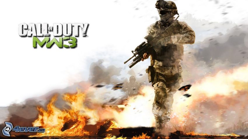 Call of Duty: Modern Warfare 3, vojak, oheň