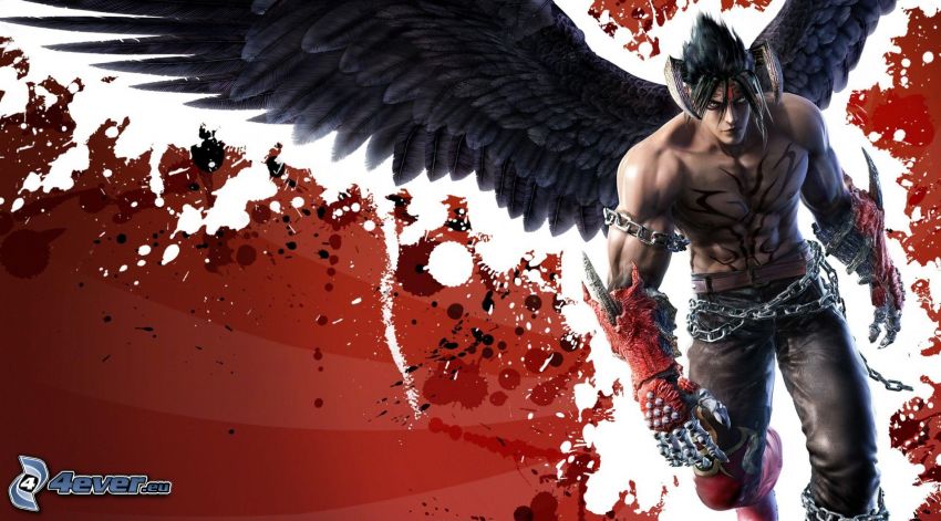 Tekken 6, anime chalan, čierne krídla