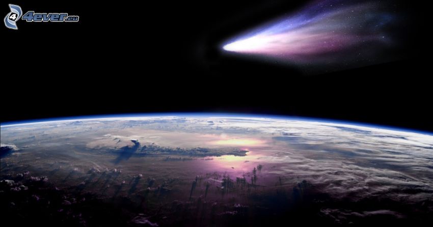 kométa, Zem z ISS