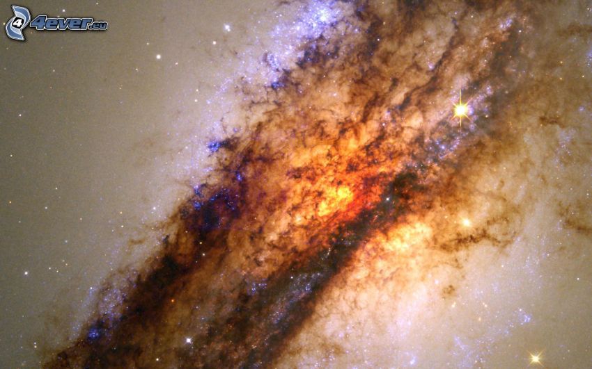 Stred galaxie Centaurus A, NGC 5128, hviezdy