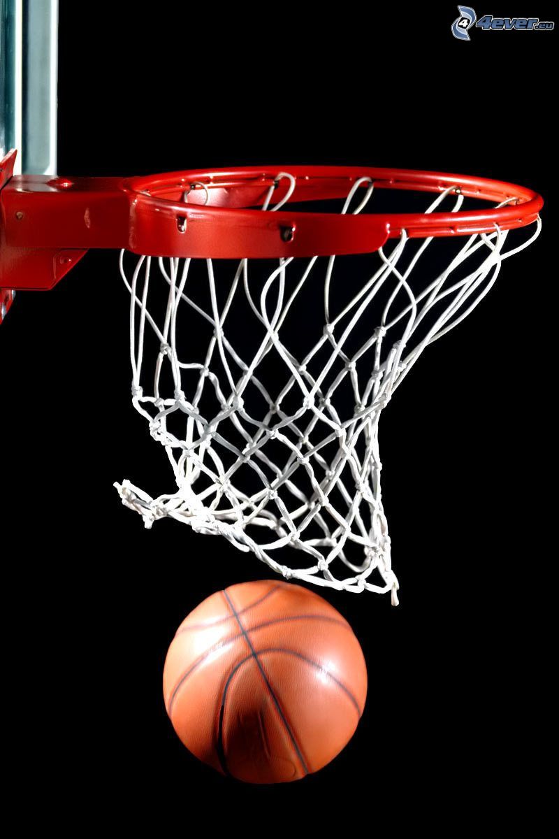 basketbalový kôš, basketbalová lopta
