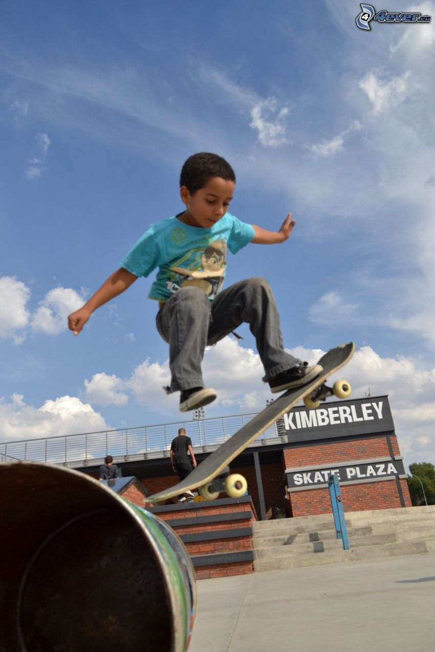skateboarding, skok, chlapec