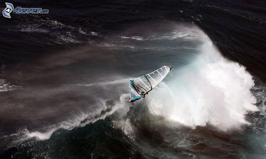 windsurfing, vlna