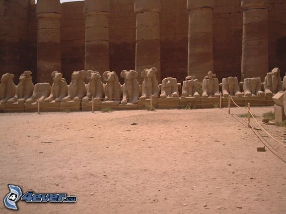 Karnak, chrám, ruiny, zrúcanina