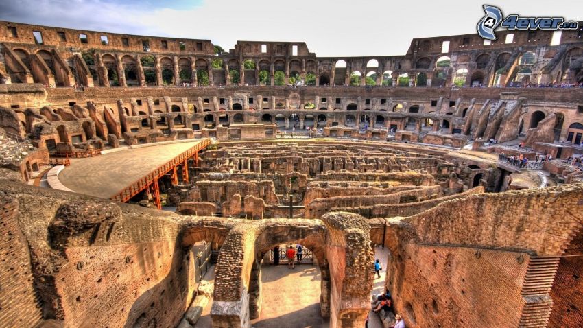 Koloseum, Rím, HDR