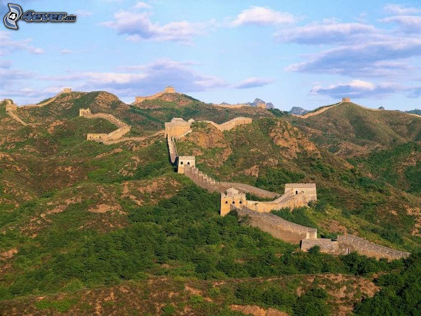 Veľký čínsky múr, hory