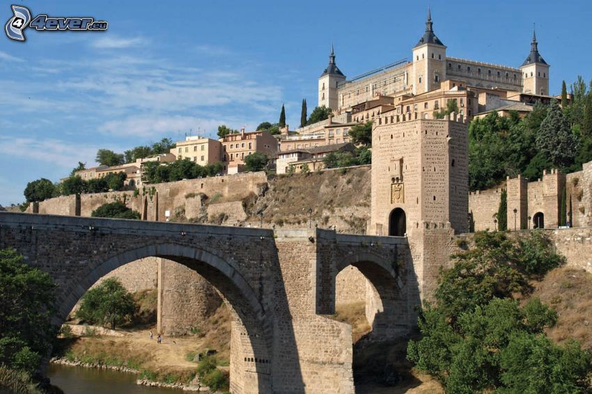 Alcázar de Toledo, Toledo, kamenný most