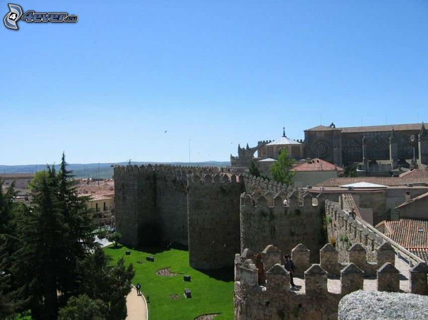 Ávila, Španielsko, hradby