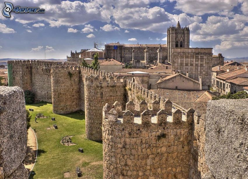 Ávila, Španielsko, hradby