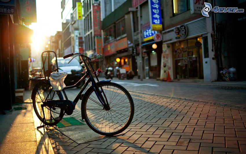 bicykel, ulica