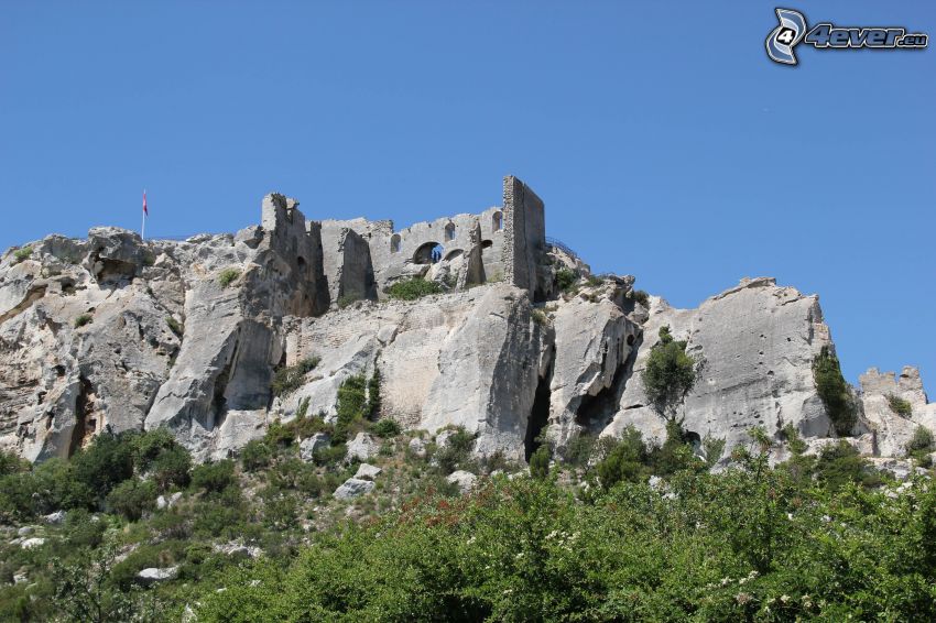 Les Baux de Provence, hradby