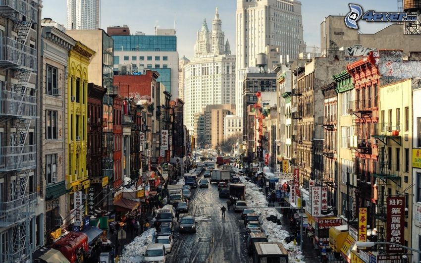 New York, Chinatown, ulica