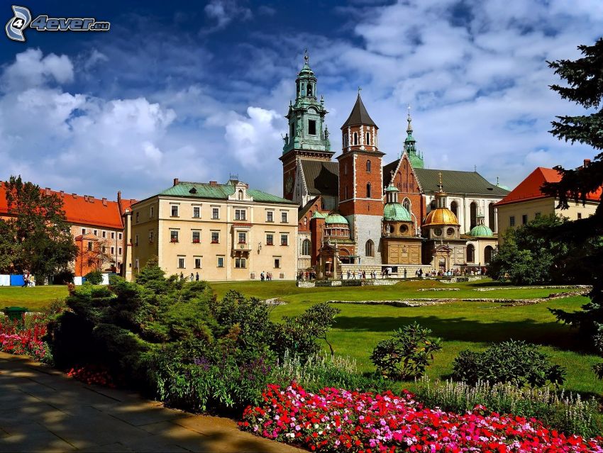 Wawelský hrad, Krakov, nádvorie