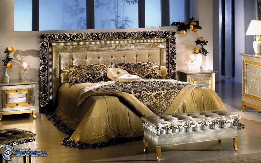 spálňa, manželská posteľ