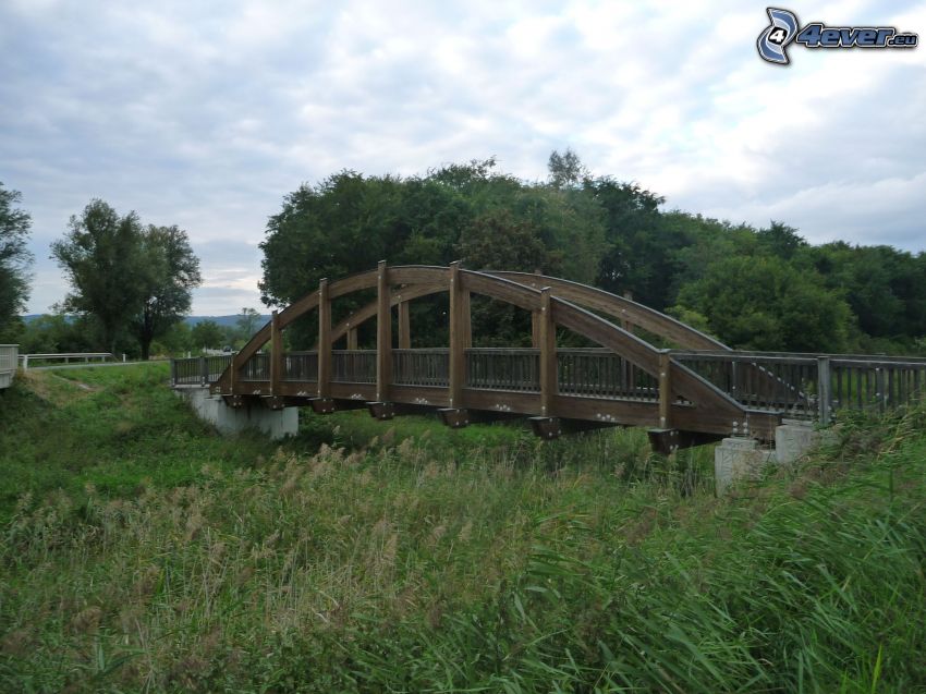 drevený most